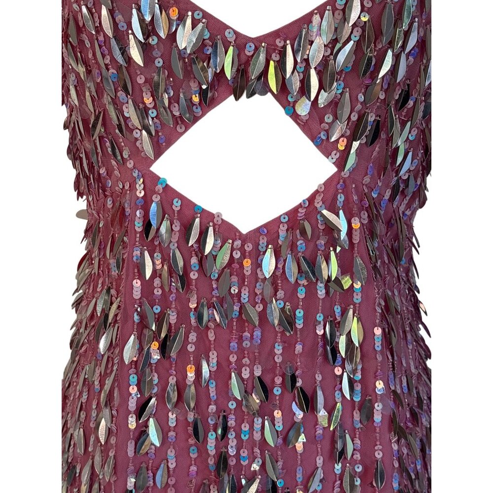 Retrofete Annistyn Dress in Fondant Pink Large New Womens Mini Embellished - Picture 7 of 15